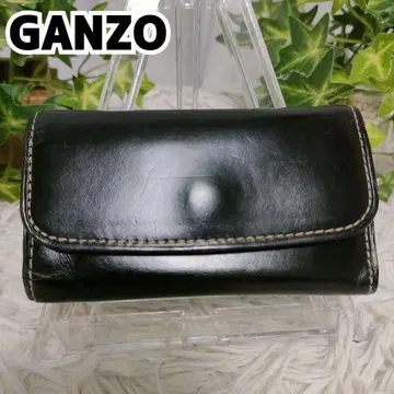 GANZO 키케이스 블랙 브라이들 가죽 간조 열쇠고리 4구 블랙 가죽