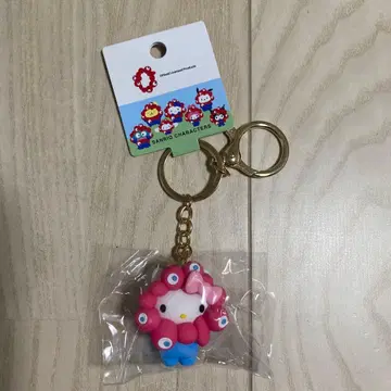 산리오 헬로키티 나리키리 입체 마스코트 컬러 키링