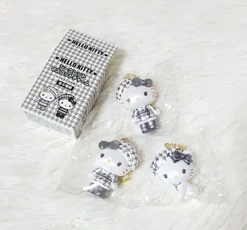헬로키티 시크릿 마스코트 참 흑백 걸리시 코디 3종 세트