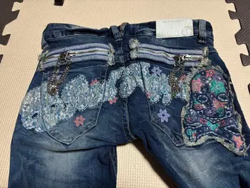 RED PEPPER 스컬 데님 청바지 26