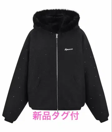 [ 새상품 ] andwang Kirakira 2way fur zip up