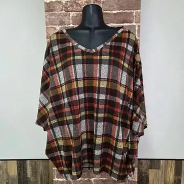 VertDanse 베일댄스 티셔츠 레드 x 블랙 체크 M