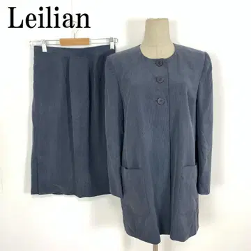 LA8642 레리안 스커트 수트 블루 그레이 실크 100% 11