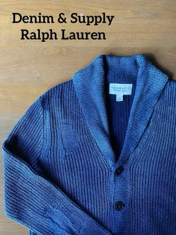 랄프 로렌 데님&서플라이 인디고 가디건 빈티지풍