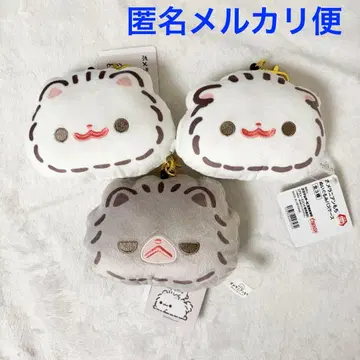 포메라니안 모찌 봉제 인형 패스 케이스 3종 세트