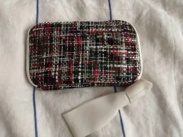 호보니치 다색 직조 서랍 파우치 언니 화이트 리본 포함