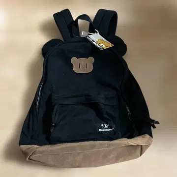 새상품 리락쿠마 블랙 백팩 곰 귀