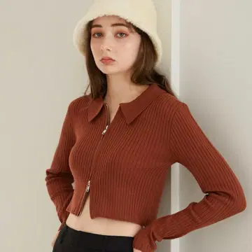 [ 새상품급 ] archives 카라 달린 ZIP 풀오버