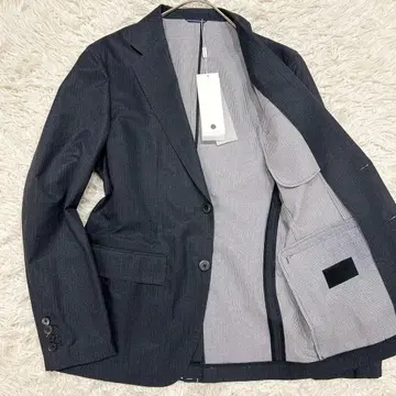 미사용 L 사이즈 하시모토 준 테일러드 자켓 네이비 바스락