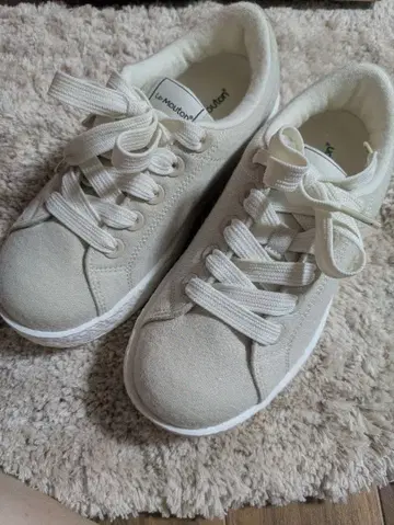 Le Mouton 아이보리 스니커즈 23cm 여성용 편안한 신발