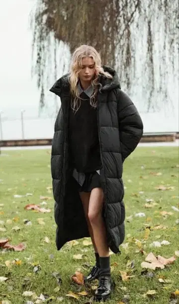 WATER AND WIND PROTECTION 아노락 롱 ZARA