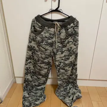 카모 패턴 조거 팬츠