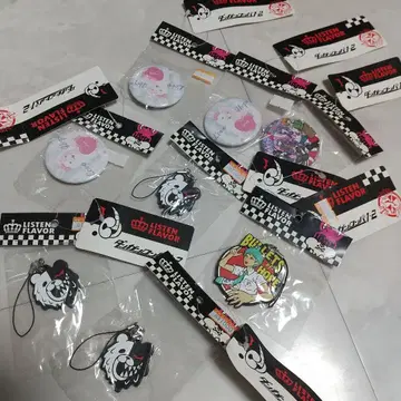 새상품 리슨 플레이버 단간론파 콜라보 캔뱃지 러버 스트랩