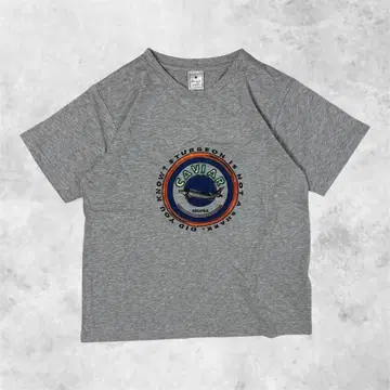 자수 로고 그레이 T셔츠 CAVIAR 디자인 반팔 여성용 M 상당