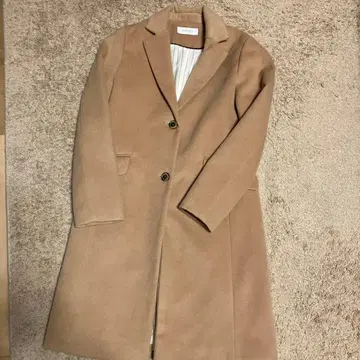 SIMPLICITE 베이지 체스터 코트