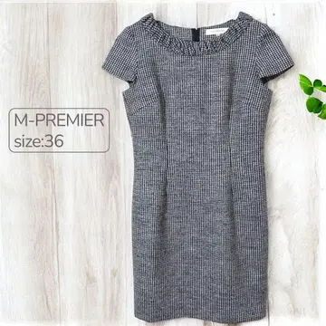 M-PREMIER 엠프리미어 셰브론 패턴 원피스 36 사이즈