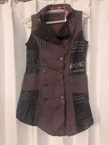 h.naoto h.jelly 슬리브리스 셔츠 베스트 미니 원피스