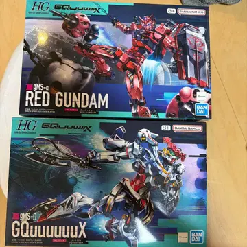 HG 빨간색 건담&지크 액스 세트