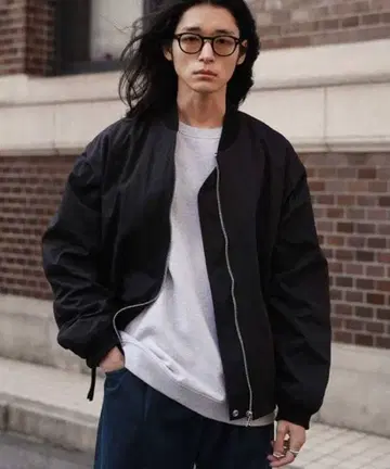 DETACHABLE NYLON GABA FLIGHT BLOUSON