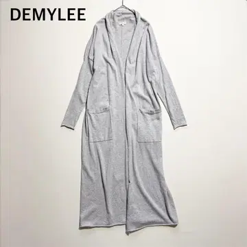DEMYLEE 데 롱 니트 가디건 드롭 숄더 포켓