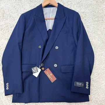 새상품 남성용 비기 x 레다 테일러드 자켓 더블 네이비 쉘 버튼