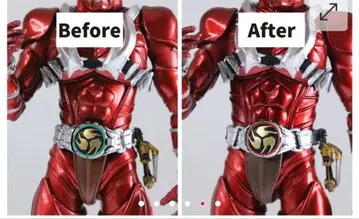 s.h.figuarts 가면라이더 히비키 홍 허리 부품