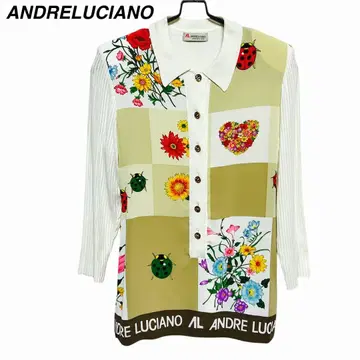 ANDRELUCIANO 안드렐치아노 이소재 꽃무늬 무당벌레 니트