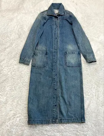 아메리빈티지 초기 데님 롱 원피스 롱 아우터 모드