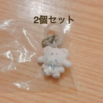 산리오 메지루시 액세서리 후와후와 스노우 시나몬 시나모롤 2점