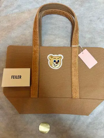 페이러 올드 테디 와펜 토트백 소 베이지 미사용 새상품