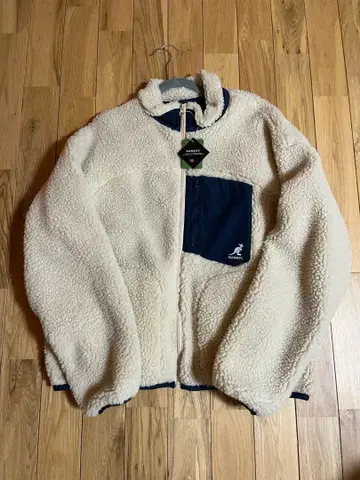 캥거루 보아 플리스 블루종