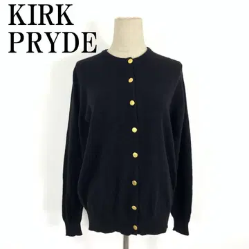 LA8648 커크프라이드 니트 가디건 블랙 울 100% M 사이즈