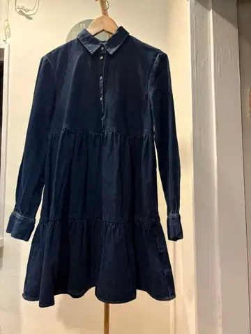 데님 원피스 긴팔