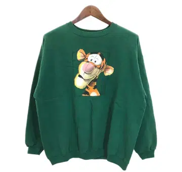 Disney Store 티거 프린트 맨투맨 90s