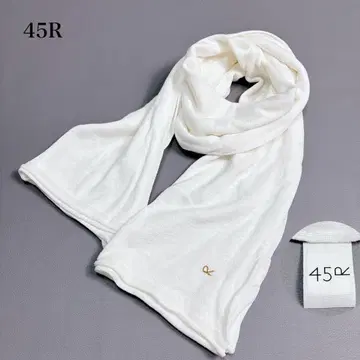 택 포함 미사용 45R 코튼 머플러 스톨 숄 로고 자수