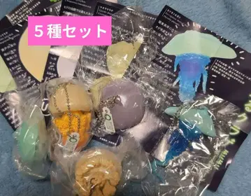 빛나는 해파리 말랑말랑 공 체인 5종 세트