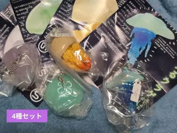 빛나는 해파리 푸니푸니 볼체인 캡슐 토이 4종 세트