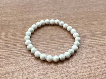 빈티지 비즈 스톤 화이트 팔찌