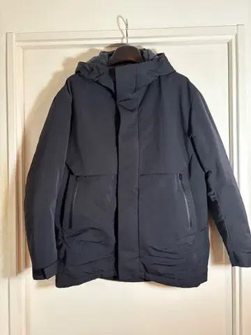 유니클로 UNIQLO 하이브리드 다운 오버사이즈 파카 S 블랙