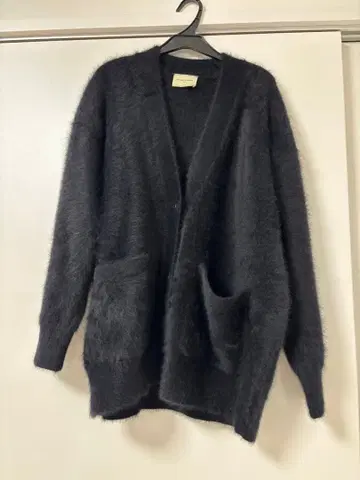 유나이티드 애로우즈 폭스 캐시미어 오버 가디건 블랙