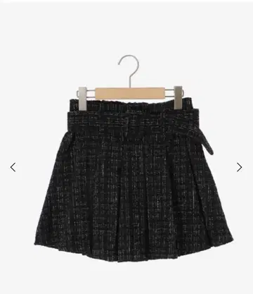 MAJESTICLEGON 벨트 포함 플리츠 미니 치마바지 블랙