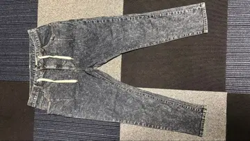 glamb 러스티 데님 이지 팬츠 케미컬 워시 가공 3