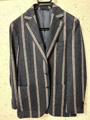 MORLES 스트라이프 테일러드 자켓 L