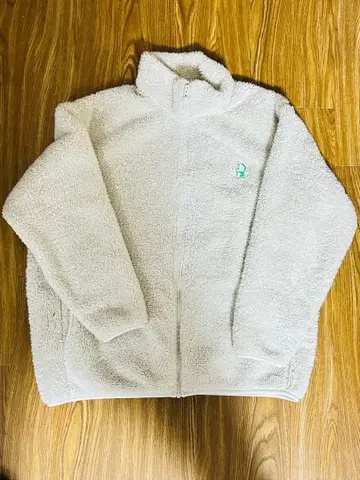 도라에몽 서스테인 모드 퍼 리프 플리스 풀 지퍼 자켓 XXL 화이트