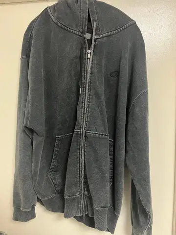 [ CLEL ] 헤비웨이트 로고 자수 풀 집업 후드티