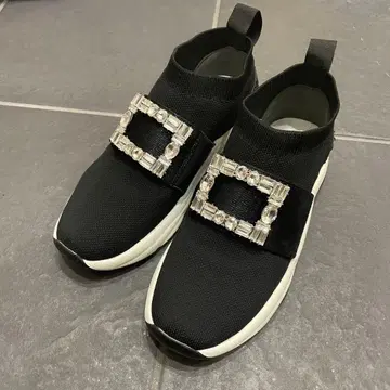 새상품급 MUUM 무무 비쥬 니트 슬립온 스니커즈 블랙 M