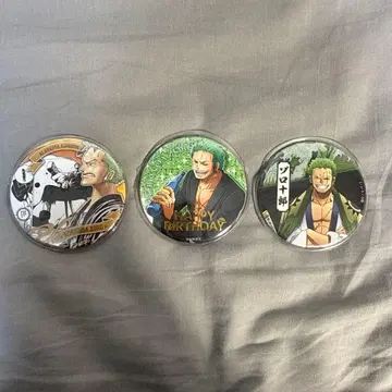 ONE PIECE 조로 캔뱃지 묶음 판매 벌스데이 캔뱃지 조로쥬로