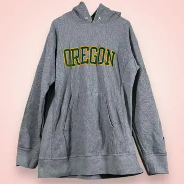 Champion 후드티 그레이 후드 모자 [ L ] 면 100%