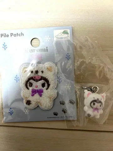 산리오 포근포근 스노우 와펜 쿠로미