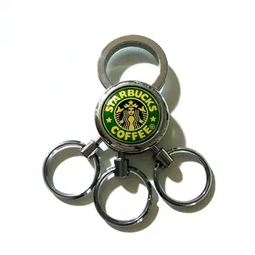 STARBUCKS COFFEE 구 로고 3단 키링 미사용 새상품